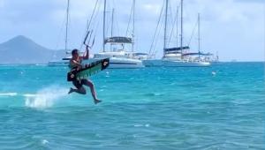 Kite Surfer Does ‘Jesus Walk’ Across Crystal Clear Caribbean Water